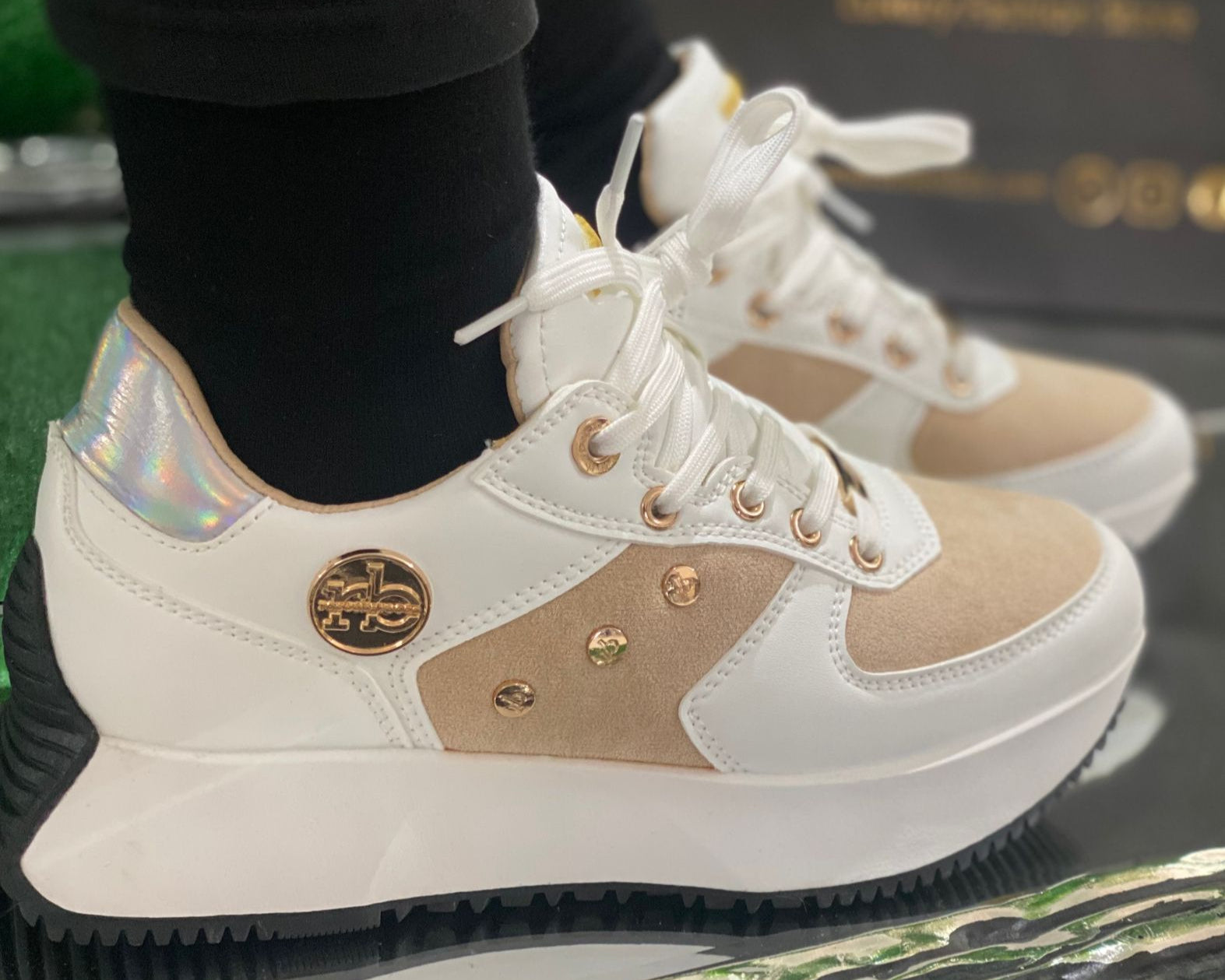 SNEAKERS DONNA "ROCCOBAROCCO" RBRSD019001 BIANCO