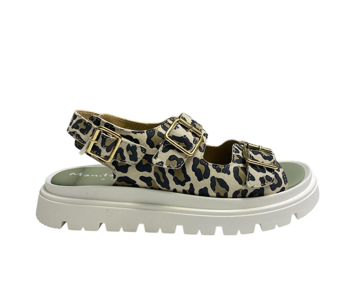 CIABATTE CON CINTURINO  DONNA “MANILA GRACE”  VERA PELLE CAMOUFLAGE  PRIMAVERA/ESTATE 2025 R4A2