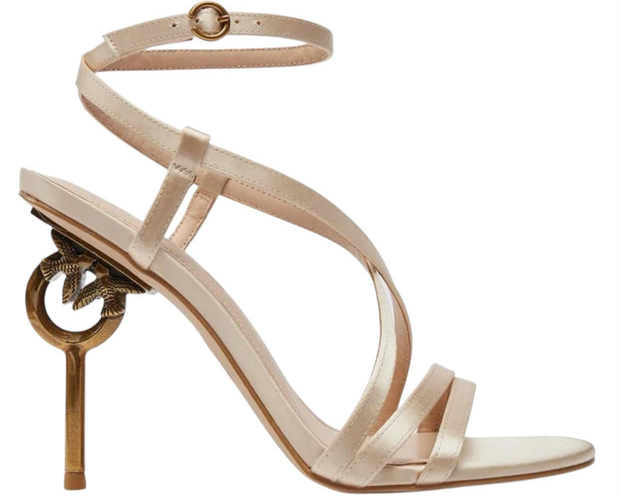 SANDALI DONNA “PINKO” SUNNY 03 C40 RASO CHAMPAGNE