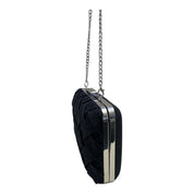 BORSA DONNA “MENBUR" 85143 001  CLUTCH LAMINATO NERO