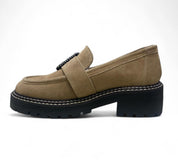 Mocassini Donna “Apepazza” F3COMBAT52/SUE Carola Pelle Beige