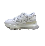 Sneakers Donna "RUCOLINE" AKI 300 Soft Bomber Bianco-Argento