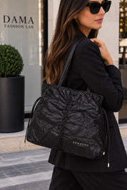 BORSA DONNA “ERMANNO SCERVINO FIRENZE” TOTE BAG LARGE TANISHA NERO