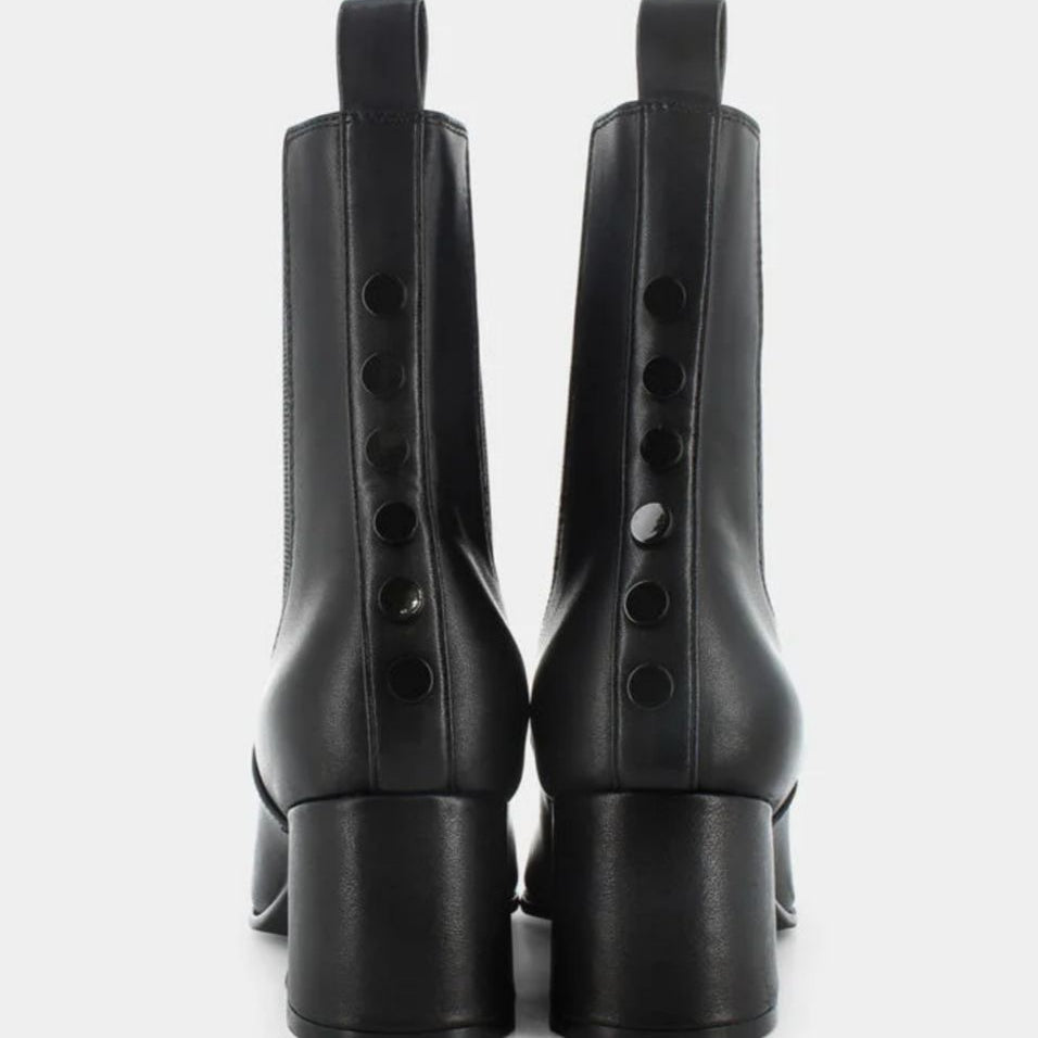 Stivaletti Donna “APEPAZZA” F3JERRY03/LEA  Autunno/Inverno 2024/25 –Vera Pelle  Nero