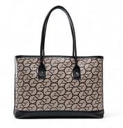 Borsa Donna “GATTINONI ROMA” Shaked Large Shopping Nero/Beige