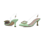 DECOLLETE’ APERTA DONNA “MENBUR” 23847 VERDE PRIMAVERA/ESTATE 2025