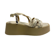 SANDALI ZEPPA DONNA “GATTINONI CIRCUS ” FLORIN16 PRIMAVERA ESTATE 2025  PELLE BEIGE