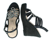 SANDALI ZEPPA DONNA “MENBUR” 22259 PRIMAVERA ESTATE 2025 NERO STRASS