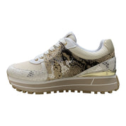 SNEAKERS DONNA “LIU JO” MAXI WONDER 87 S3604 Python/Laminated Beige/Bianco