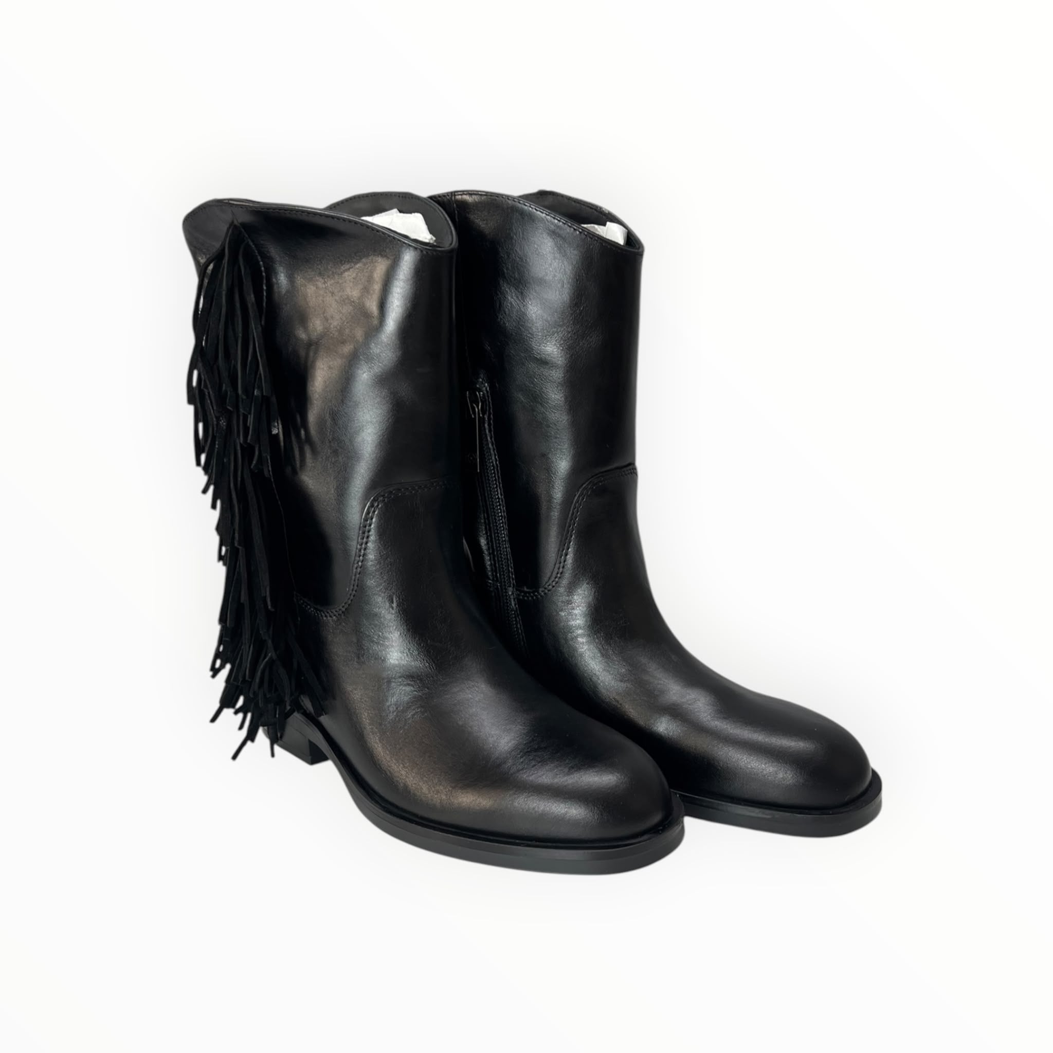Stivali Donna “CARMENS” Kim Fringe 56120 Pelle Nero