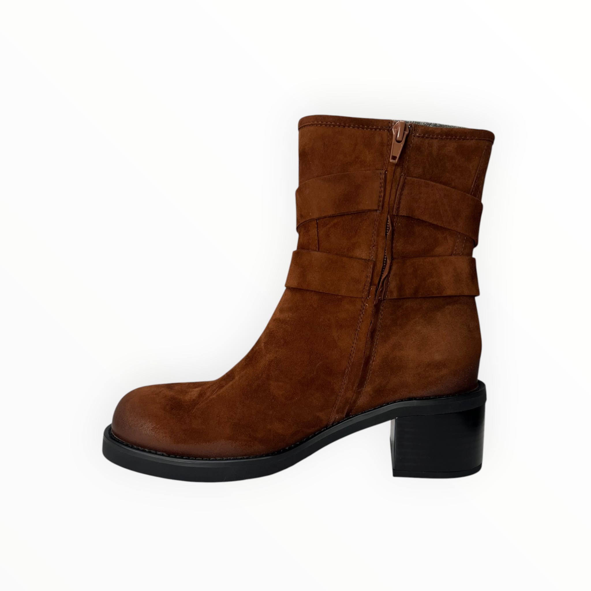 Stivaletti Donna “ELVIO ZAN" EA1603X  Pelle Cuoio