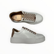 SNEAKERS  “ALEXANDER SMITH” LONDON HIGH LHW 8272 WIP PELLE BIANCO/RAME METAL