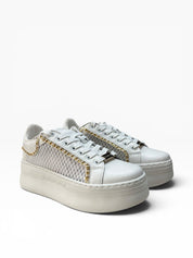 SNEAKERS DONNA “CULT” CLW442300 PEARL LOW PELLE BIANCO
