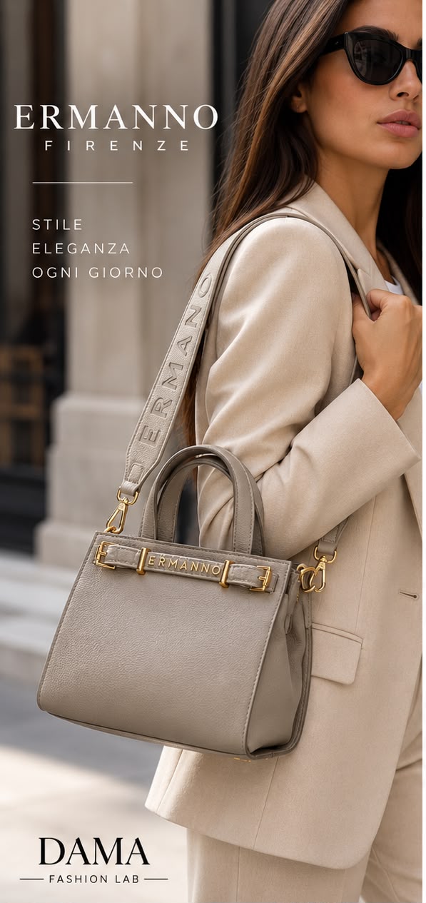 BORSA DONNA “ERMANNO SCERVINO FIRENZE” SMALL TOTE TRUE GRIGIO