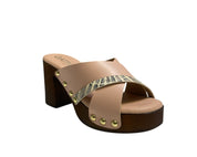 SANDALI DONNA “GATTINONI CIRCUS” FAYETTE18 PRIMAVERA ESTATE 2025 PELLE ROSA