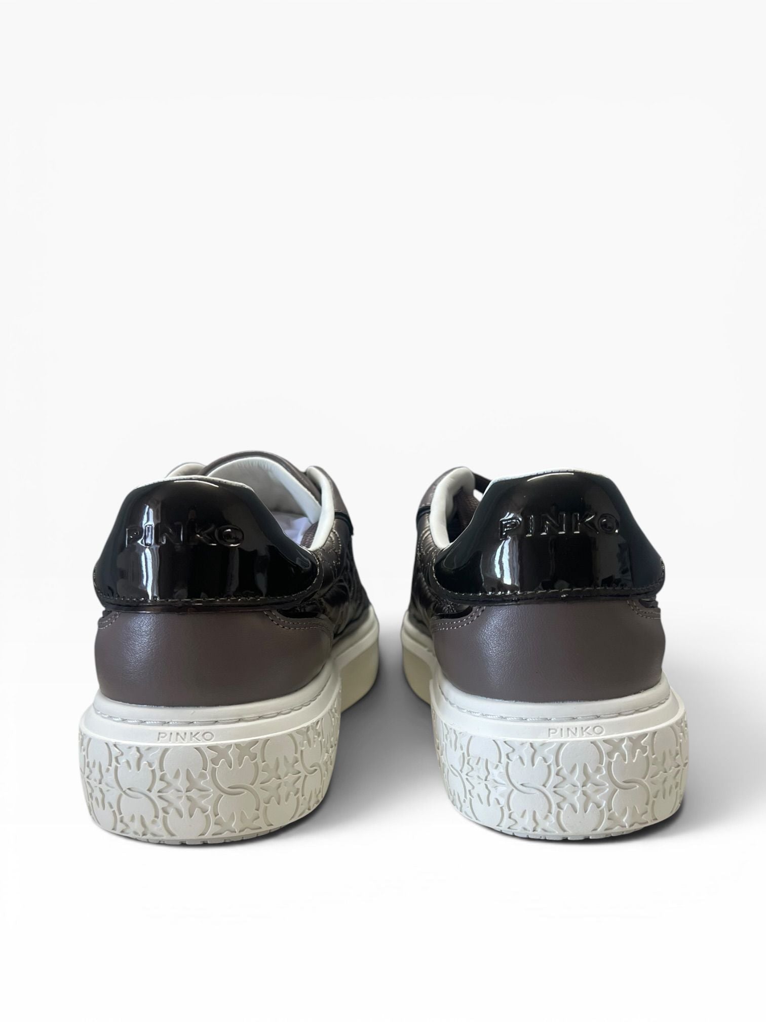 Sneakers Donna “PINKO ” SS0103P100 YOKO 21 NAPPA+ NYLON MONOGRAM MARRONE