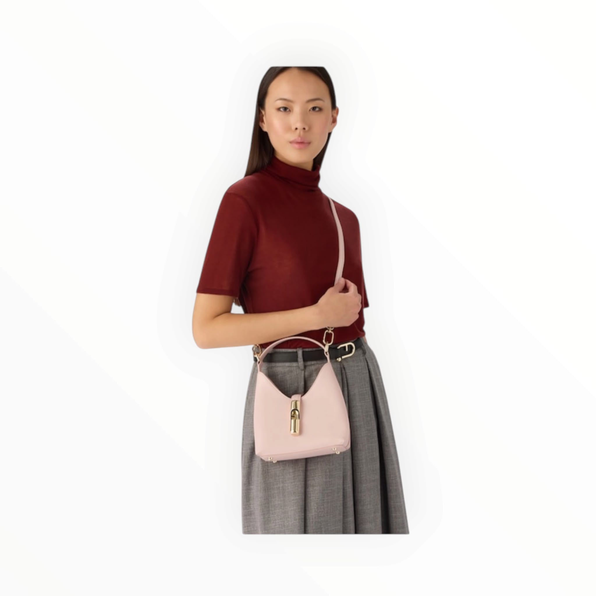BORSA DONNA “FURLA” FUBHBWW00876PEO IRIDE MINI HOBO W/STRAP PINK ROSA