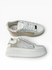 SNEAKERS DONNA “CULT” CLW442300 PEARL LOW PELLE BIANCO