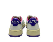 SNEAKERS DONNA “AUTRY” MEDALIST  AULW BB55 PELLE BIANCO/VIOLA