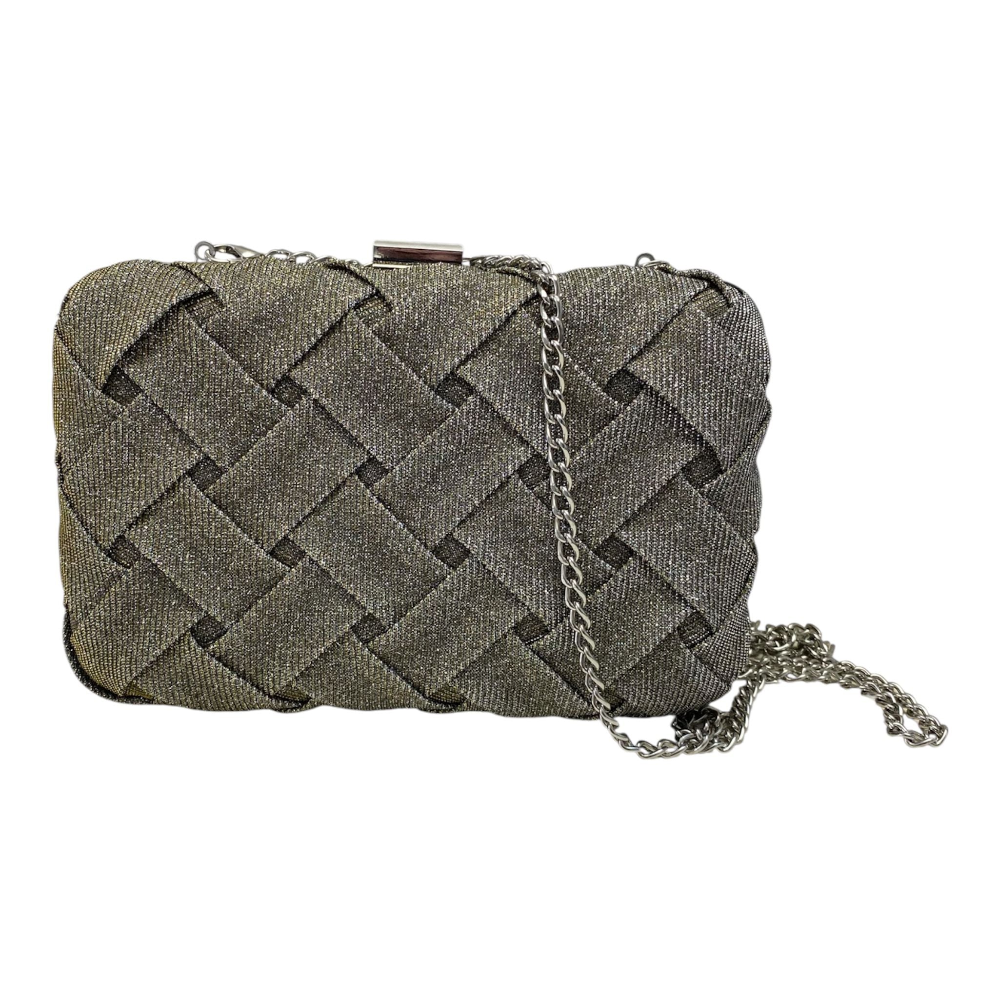 BORSA DONNA “MENBUR" 85143 0071 CLUTCH LAMINATO ORO