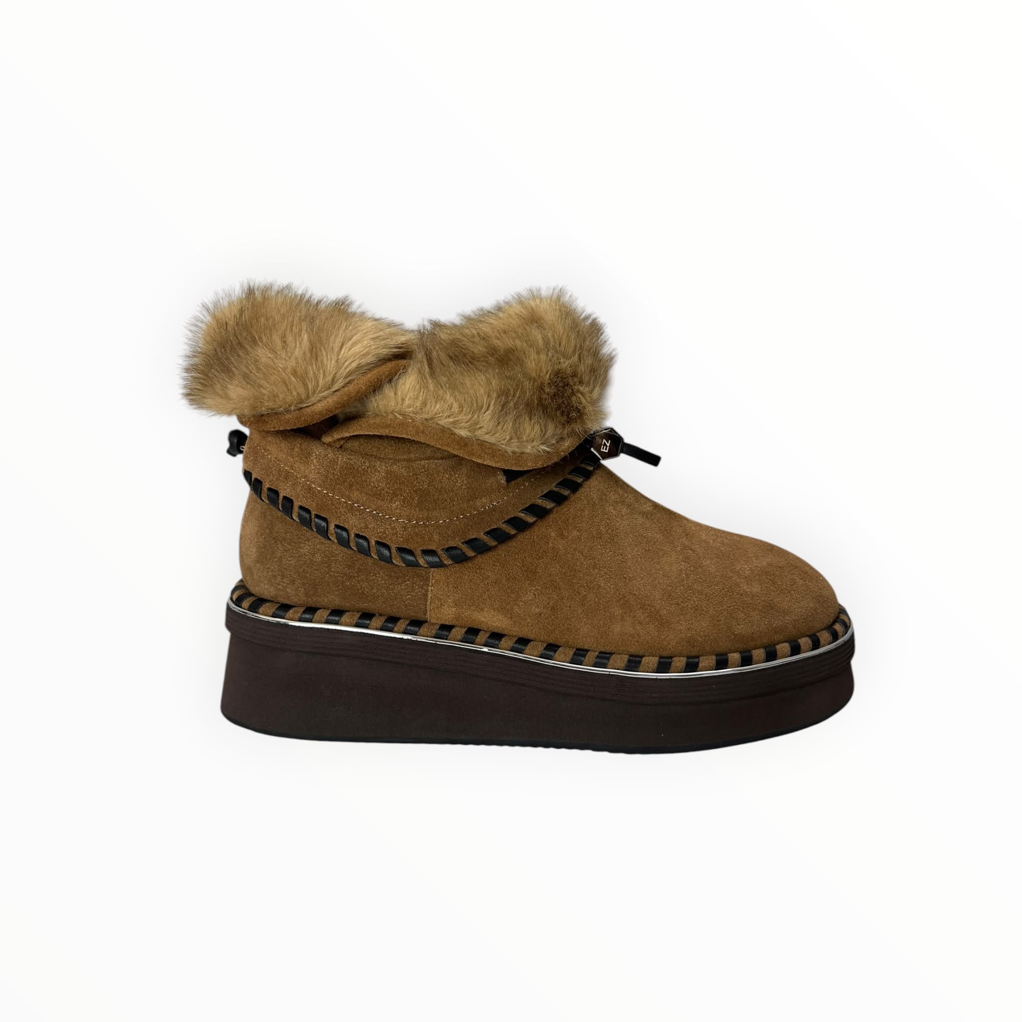 Stivaletti Donna “ELVIO ZAN" EC0304X Pelle Marrone