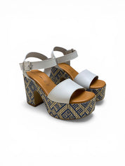 Sandali Tacco Zeppa Donna “PREGUNTA”2519002 003 ghiaccio