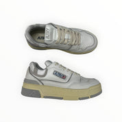 SNEAKERS “AUTRY” CLC ROLW MM28 PELLE BIANCO/GRIGIO