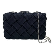 BORSA DONNA “MENBUR" 85143 001  CLUTCH LAMINATO NERO