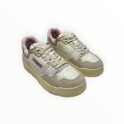 SNEAKERS “AUTRY” CLC ROLW MM42 PELLE BIANCO/ROSA