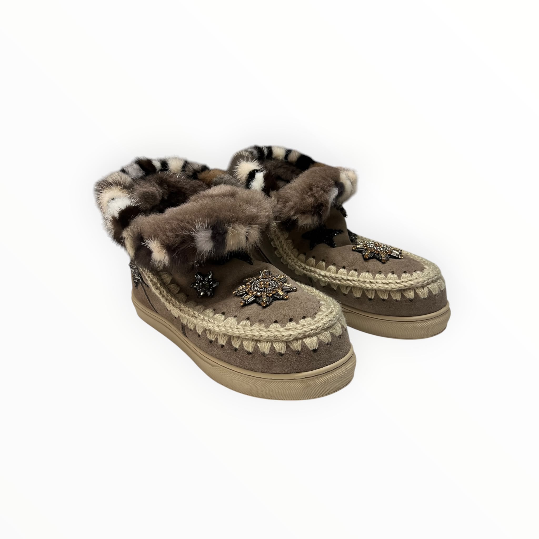 Stivaletti Donna "MOU" MU.FW111006A Eskimo Sneaker Star Pacthes&mink ELGRY