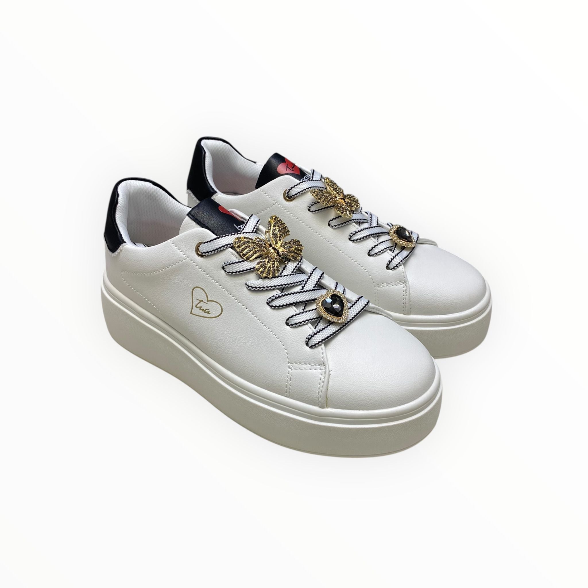Sneakers Donna “BRACCIALINI” BA136 Bianco/Nero
