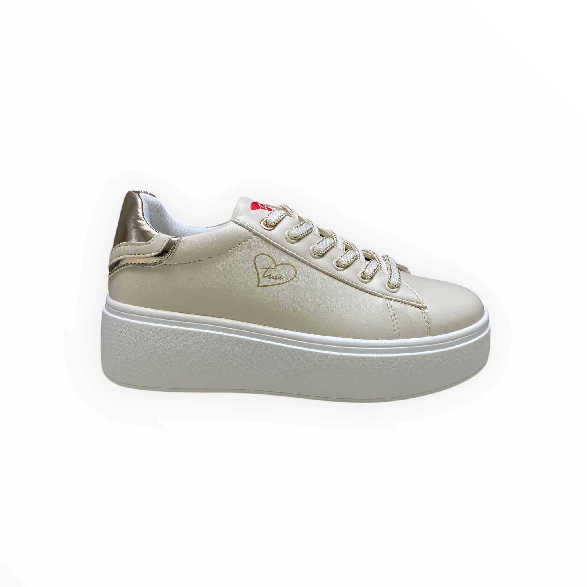 Sneakers Donna “BRACCIALINI” BA138 Avorio/Gold