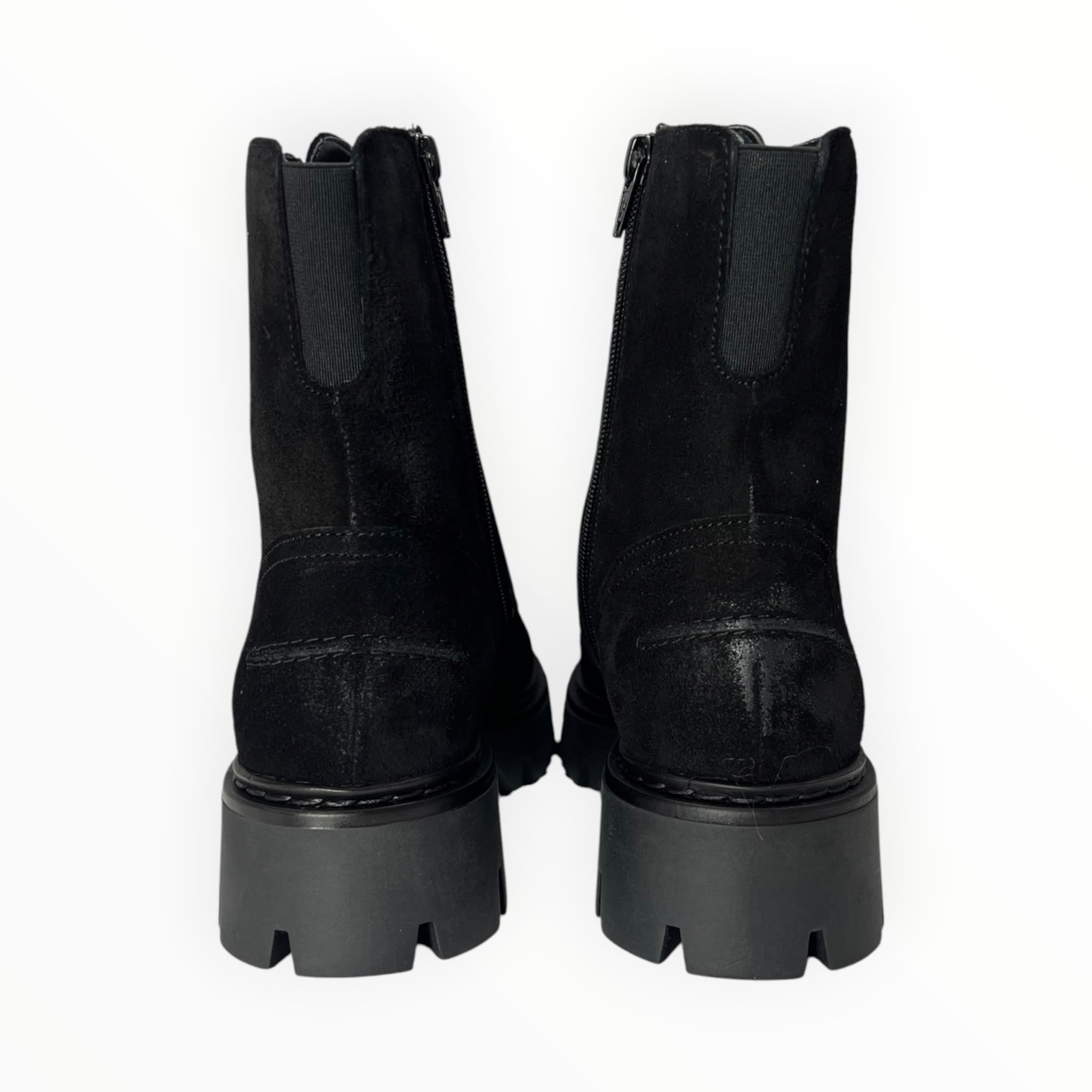 Stivaletti Anfibio Donna "CAFè NOIR" C1 FM6013 Pelle Nero