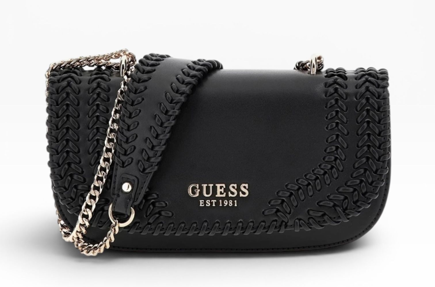 BORSA Donna “GUESS” NG966721 Tatum Intreccio nero