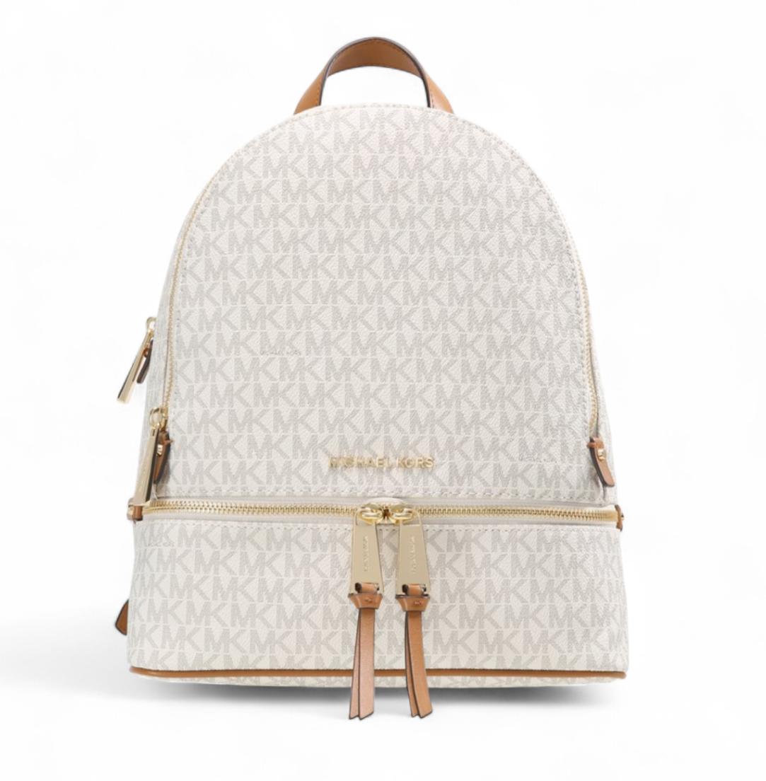 Borsa Zaino Grande Donna “MICHAEL KORS” RHEA ZIP Large Backpack 30F7GEZB7B Vanilla