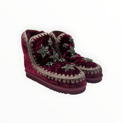 Stivaletti Donna "MOU" MU.FW111006A Eskimo 18 Crystal Stars TXT  Velluto Velrub  FUCSIA