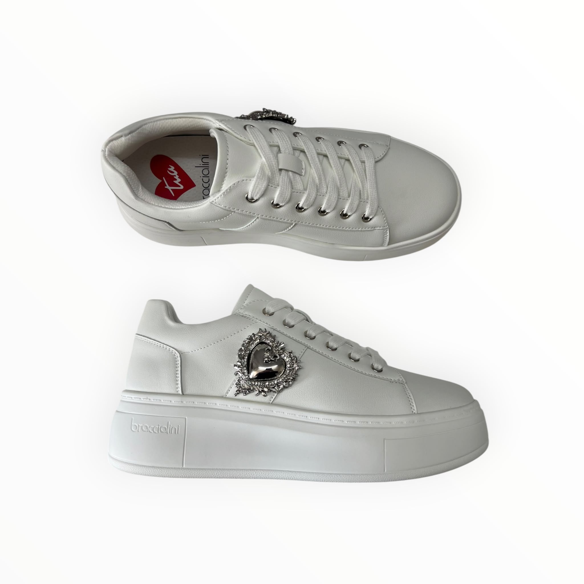 Sneakers Donna “BRACCIALINI” B100 BIANCO