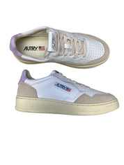 SNEAKERS DONNA “AUTRY” MEDALIST AULW LS68 PELLE BIANCO/LILLA