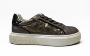 Sneakers Donna “PINKO ” SS0103P100 YOKO 21 NAPPA+ NYLON MONOGRAM MARRONE