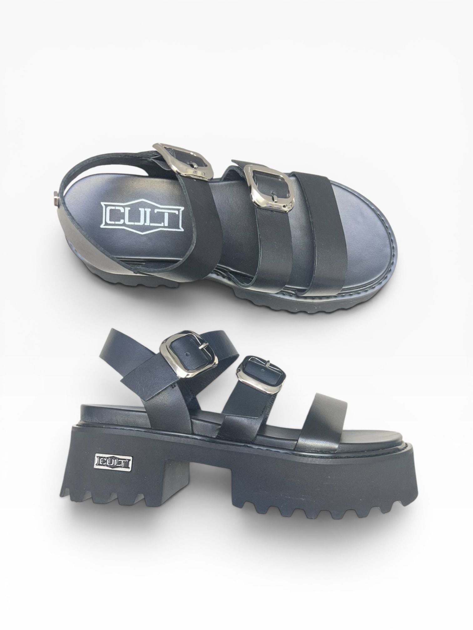 SANDALI DONNA “CULT” CLW453600 CHER PELLE NERO