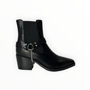 Stivaletti Texani Donna “CAFè NOIR” C1 HB1003 Pelle Nero