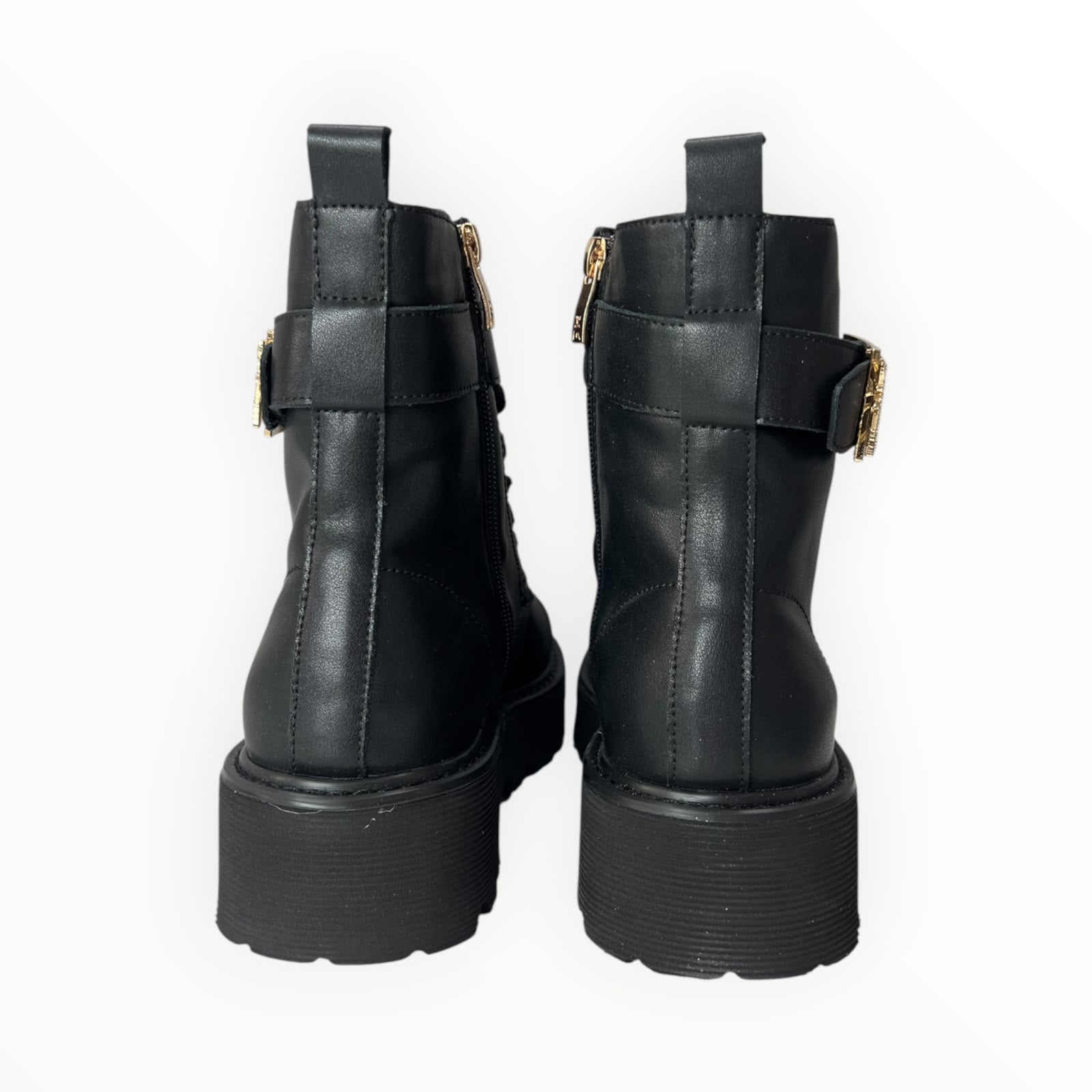 Stivaletti Anfibio Donna “PATRIZIA PEPE" PPJ966 Pelle Nero