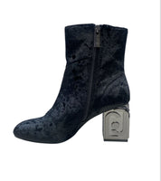 Stivaletti Donna "LIU.JO" Sara 01 Ankle Boot Velvet Nero
