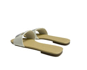 SANDALI CIABATTE DONNA “GAeLLE” PRIMAVERA ESTATE 2025 BIANCO STRASS 0060