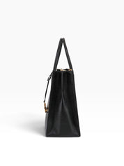 Borsa Donna “MICHAEL KORS” MERCER 35T2GM9S3L LARGE SATCHEL LEATHER NERO