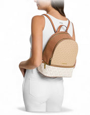 Borsa Zaino Donna “MICHAEL KORS” RHEA ZIP Medium Backpack 35S5GRAB6V CAMEL MULTI