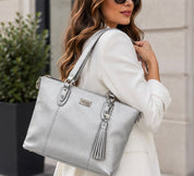 BORSA DONNA “LIU JO” O19038 E0027  TOTE BAG  SILVER ARGENTO
