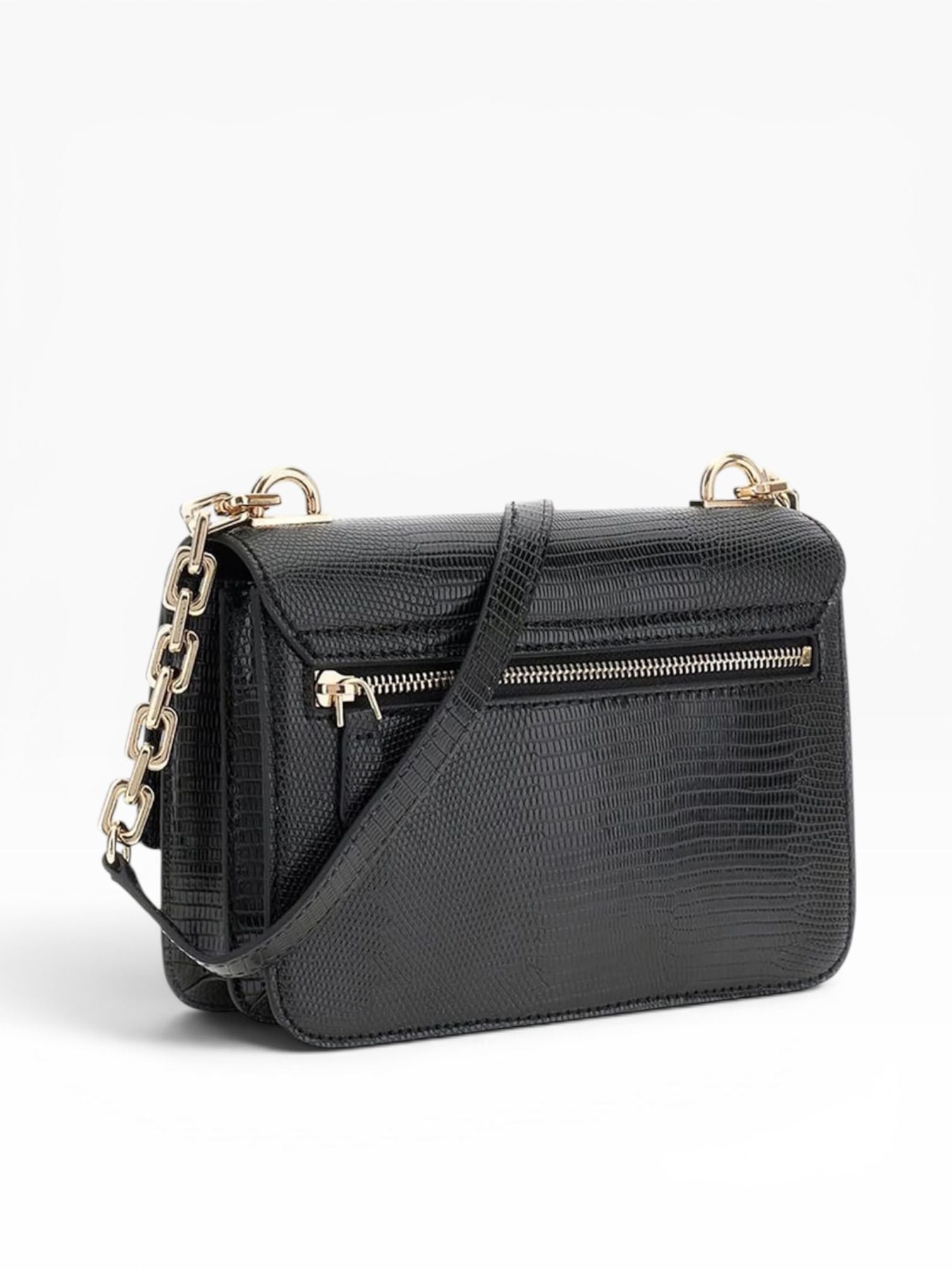 BORSA Donna “GUESS” KG962420 Salinge Animalier Nero