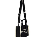 BORSA DONNA “MARC JACOBS" THE TOTE JACQUARD MEDIUM  SHOPPING  NERO