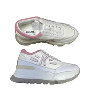 Sneakers Donna "RUCOLINE" AKI 300 Soft Bomber Bianco-Rosa